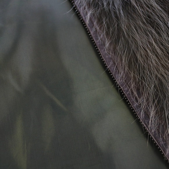 LEATHER AND FUR JACKET - Picture 9 of 9